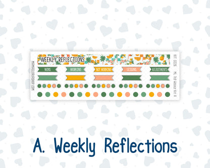 Kit 0226 - 7x9 | A5 MakseLife - Weekly Actions & Reflections - July - Tropical Whimsy