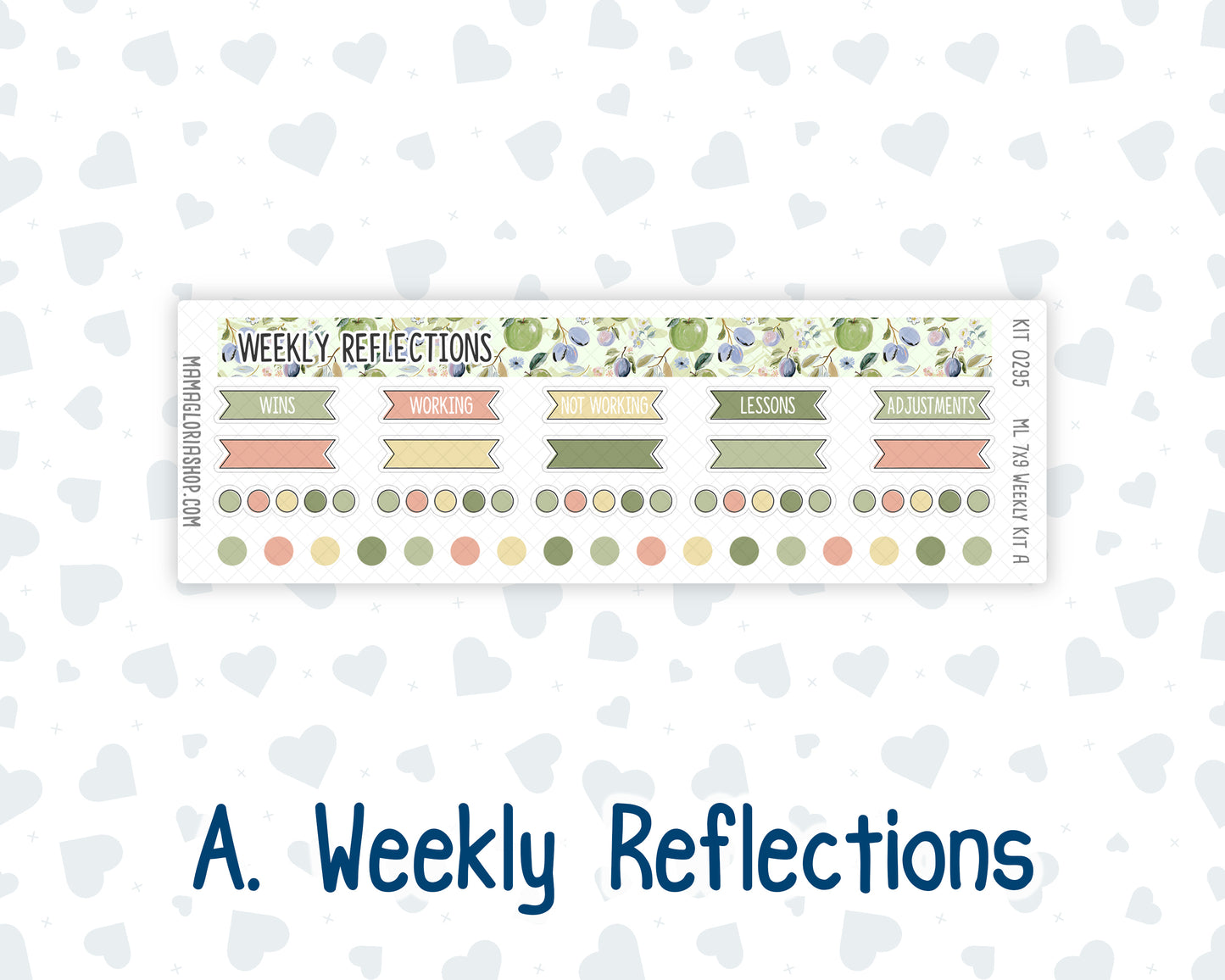 Kit 0295 - 7x9 | A5 MakseLife - Weekly Actions & Reflections - September - Apple Harvest
