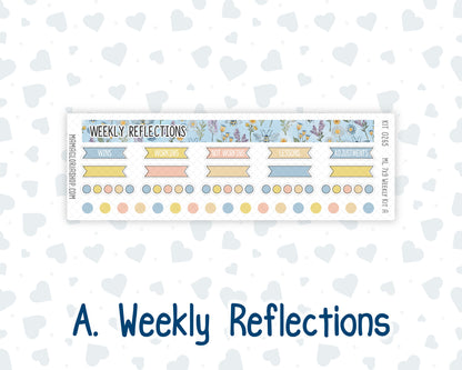 Kit 0265 - 7x9 | A5 MakseLife - Weekly Actions & Reflections - May - Honeybee Sky