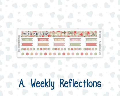 Kit 0308 - 7x9 | A5 MakseLife - Weekly Actions & Reflections - December - Knit & Holly