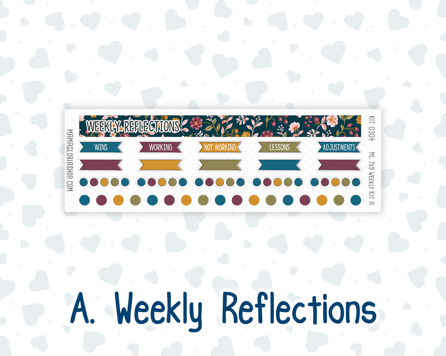Kit 0304 - 7x9 | A5 MakseLife - Weekly Actions & Reflections - November - Autumn In Bloom