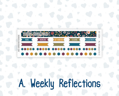 Kit 0304 - 7x9 | A5 MakseLife - Weekly Actions & Reflections - November - Autumn In Bloom