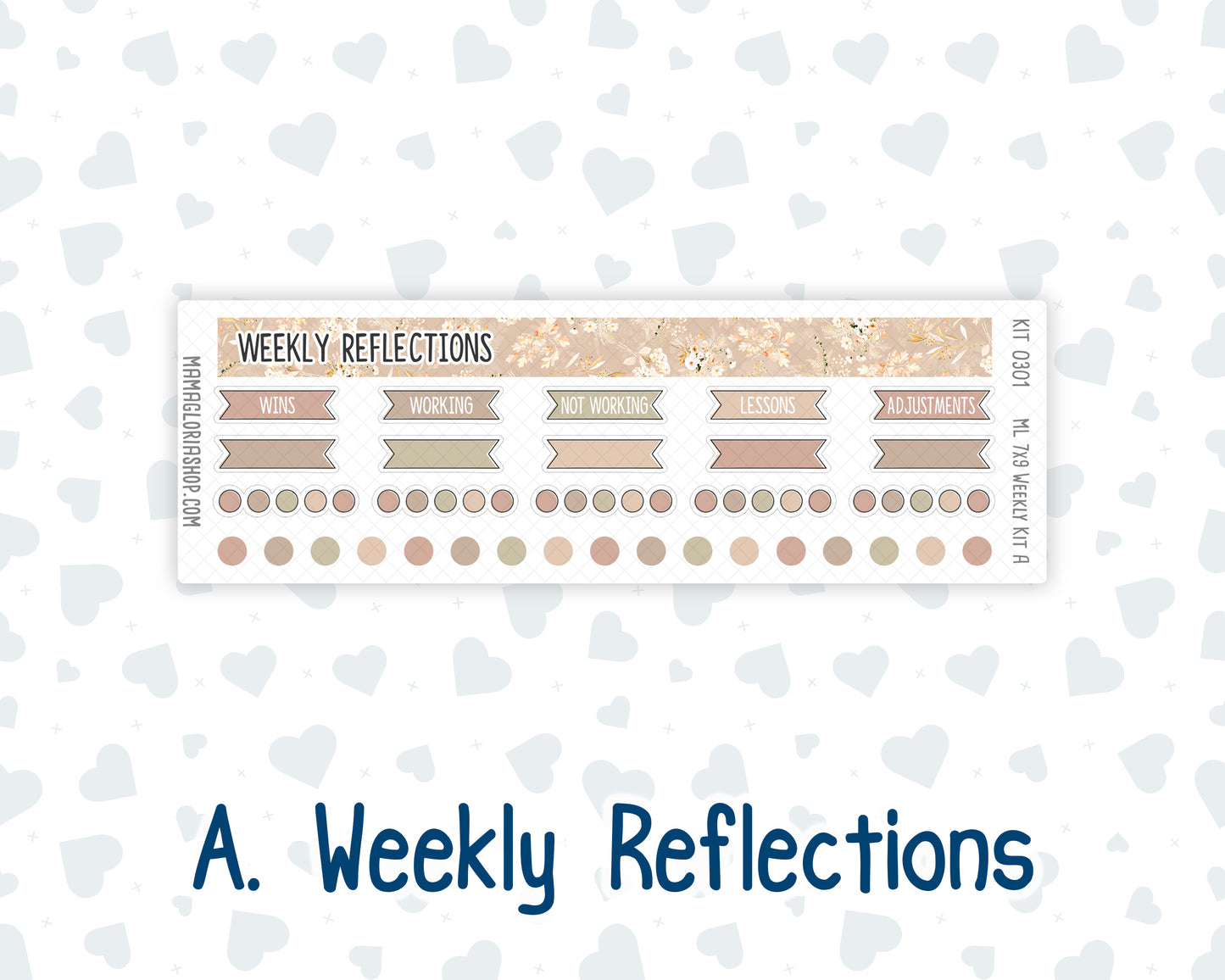 Kit 0301 - 7x9 | A5 MakseLife - Weekly Actions & Reflections - November - Sunday Comfort