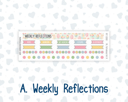 Kit 0260 - 7x9 | A5 MakseLife - Weekly Actions & Reflections - April - Pastel Egg Hunt