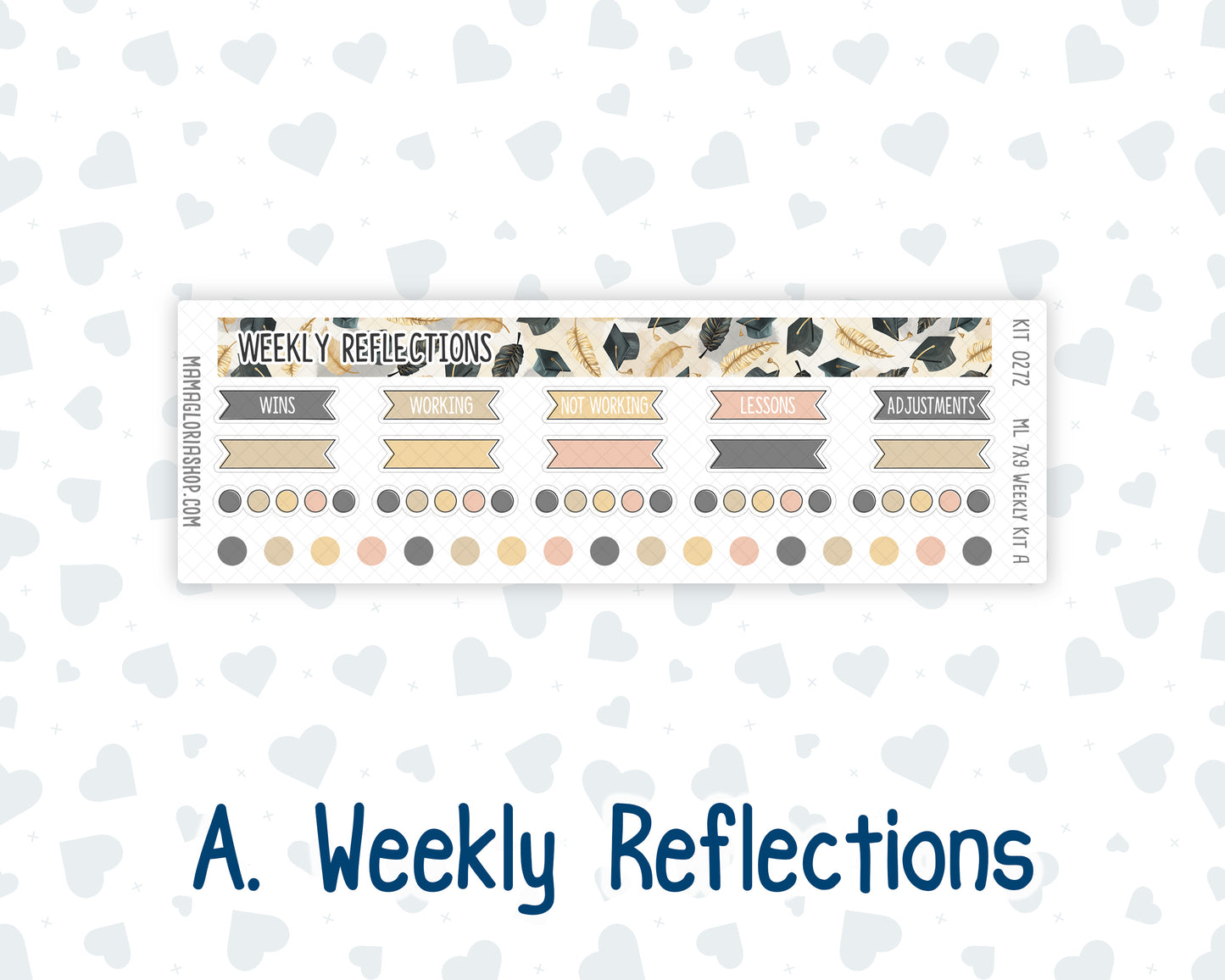 Kit 0272 - 7x9 | A5 MakseLife - Weekly Actions & Reflections - May - Graduation