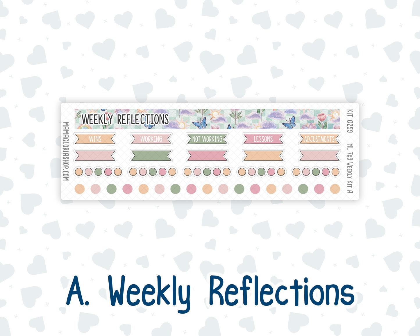 Kit 0259 - 7x9 | A5 MakseLife - Weekly Actions & Reflections - March - Spring Garden Chores