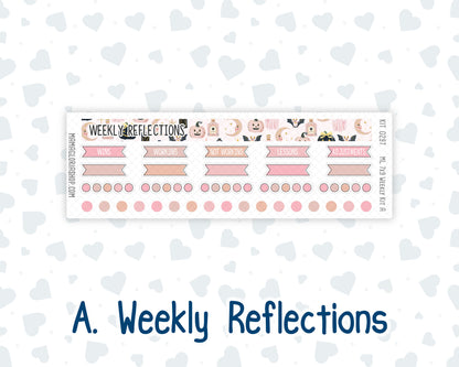 Kit 0297 - 7x9 | A5 MakseLife - Weekly Actions & Reflections - October - Pink Spell