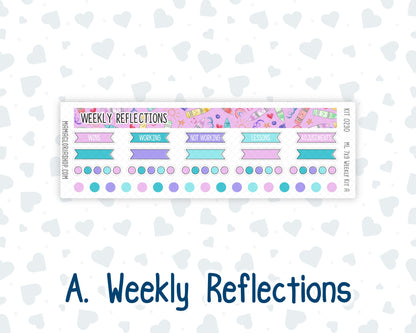 Kit 0230 - 7x9 | A5 MakseLife - Weekly Actions & Reflections - August - School Daze