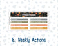 Kit 0238 - 7x9 | A5 MakseLife - Weekly Actions & Reflections - October - Starry Autumn Nights