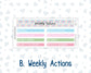 Kit 0262 - 7x9 | A5 MakseLife - Weekly Actions & Reflections - April - Spring Puffs