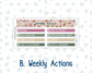 Kit 0307 - 7x9 | A5 MakseLife - Weekly Actions & Reflections - December - Velvet Hearth