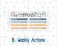 Kit 0299 - 7x9 | A5 MakseLife - Weekly Actions & Reflections - October - Book Nook