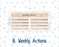 Kit 0301 - 7x9 | A5 MakseLife - Weekly Actions & Reflections - November - Sunday Comfort