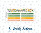Kit 0226 - 7x9 | A5 MakseLife - Weekly Actions & Reflections - July - Tropical Whimsy