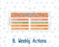 Kit 0233 - 7x9 | A5 MakseLife - Weekly Actions & Reflections - September - Cinnamon Days