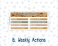 Kit 0243 - 7x9 | A5 MakseLife - Weekly Actions & Reflections - November - Boho Autumn