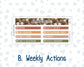 Kit 0298 - 7x9 | A5 MakseLife - Weekly Actions & Reflections - October - Velvet Bloom