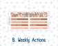 Kit 0296 - 7x9 | A5 MakseLife - Weekly Actions & Reflections - September - Coffee Break