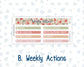 Kit 0308 - 7x9 | A5 MakseLife - Weekly Actions & Reflections - December - Knit & Holly