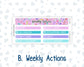 Kit 0230 - 7x9 | A5 MakseLife - Weekly Actions & Reflections - August - School Daze