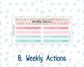 Kit 0246 - 7x9 | A5 MakseLife - Weekly Actions & Reflections - December - Gingerbread Sweets
