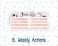 Kit 0297 - 7x9 | A5 MakseLife - Weekly Actions & Reflections - October - Pink Spell