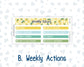 Kit 0227 - 7x9 | A5 MakseLife - Weekly Actions & Reflections - July - Lemon Grove