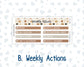 Kit 0303 - 7x9 | A5 MakseLife - Weekly Actions & Reflections - November - Into The Woods