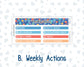 Kit 0268 - 7x9 | A5 MakseLife - Weekly Actions & Reflections - June - Sea Sweeties
