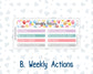 Kit 0225 - 7x9 | A5 MakseLife - Weekly Actions & Reflections - July - Carnival Joy