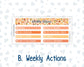 Kit 0241 - 7x9 | A5 MakseLife - Weekly Actions & Reflections - November - Pumpkin Latte