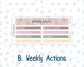 Kit 0232 - 7x9 | A5 MakseLife - Weekly Actions & Reflections - September - Heirloom Garden