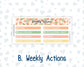 Kit 0228 - 7x9 | A5 MakseLife - Weekly Actions & Reflections - August - Just Peachy