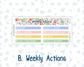 Kit 0279 - 7x9 | A5 MakseLife - Weekly Actions & Reflections - August - Not Ready For School
