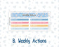 Kit 0305 - 7x9 | A5 MakseLife - Weekly Actions & Reflections - December - Sugarplum Parade