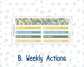 Kit 0274 - 7x9 | A5 MakseLife - Weekly Actions & Reflections - July - Sunny Lemon Shore