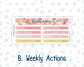 Kit 0294 - 7x9 | A5 MakseLife - Weekly Actions & Reflections - September - Rosy Reveria