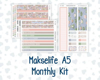 Kit 0266 - A5 - MakseLife Companion Notebook - Monthly Kit - May - Froggy Lake Picnic