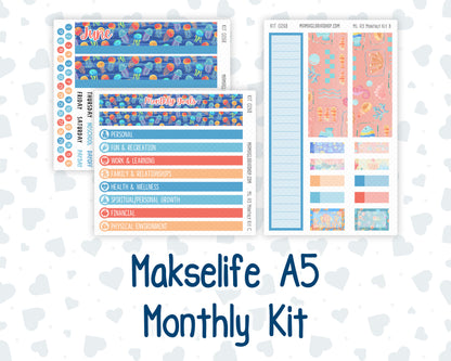 Kit 0268 - A5 - MakseLife Companion Notebook - Monthly Kit - June - Sea Sweeties