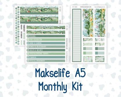 Kit 0264 - A5 - MakseLife Companion Notebook - Monthly Kit - May - Spring Walk