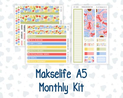Kit 0269 - A5 - MakseLife Companion Notebook - Monthly Kit - June - Dolce Mare