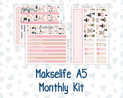 Kit 0297 - A5 - MakseLife Companion Notebook - Monthly Kit - October - Pink Spell