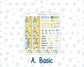 Kit 0274 - A5 - MakseLife Companion Notebook - Monthly Kit - July - Sunny Lemon Shore