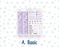 Kit 0263 - A5 - MakseLife Companion Notebook - Monthly Kit - April - Lavender Drift