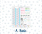 Kit 0262 - A5 - MakseLife Companion Notebook - Monthly Kit - April - Spring Puffs