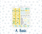 Kit 0227 - A5 - MakseLife Companion Notebook - Monthly Kit - July - Lemon Grove