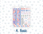 Kit 0273 - A5 - MakseLife Companion Notebook - Monthly Kit - July - Americana In Bloom
