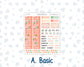 Kit 0278 - A5 - MakseLife Companion Notebook - Monthly Kit - August - Oops, All Peaches