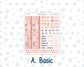 Kit 0294 - A5 - MakseLife Companion Notebook - Monthly Kit - September - Rosy Reveria