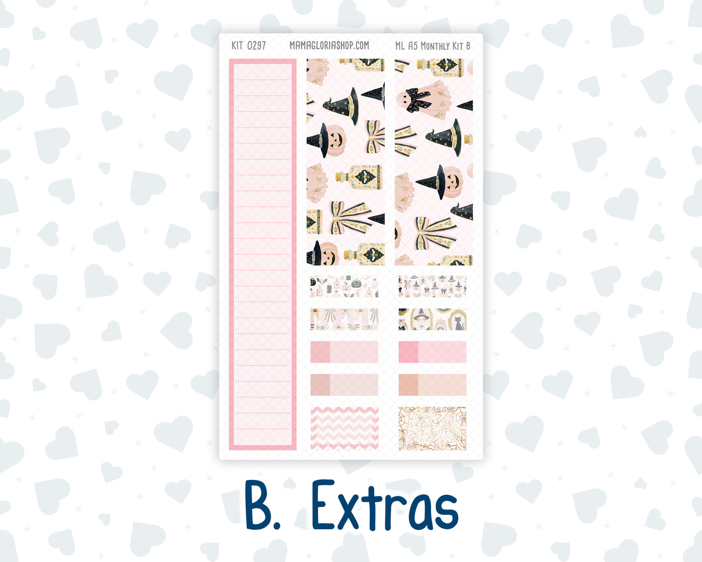 Kit 0297 - A5 - MakseLife Companion Notebook - Monthly Kit - October - Pink Spell